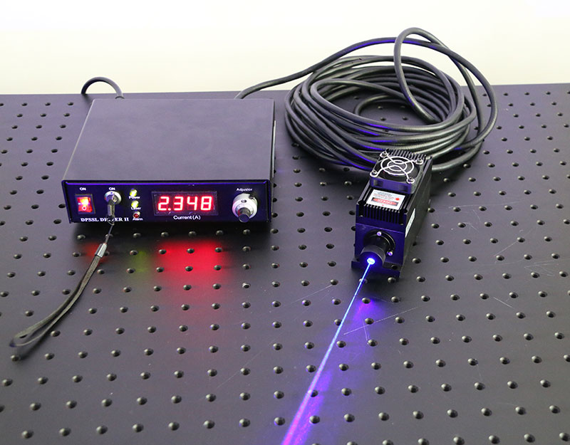 450nm 3W high power semiconductor laser with adjustable power supply - Click Image to Close